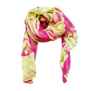 Hot Pink and Yellow Scarf, perfect for summer